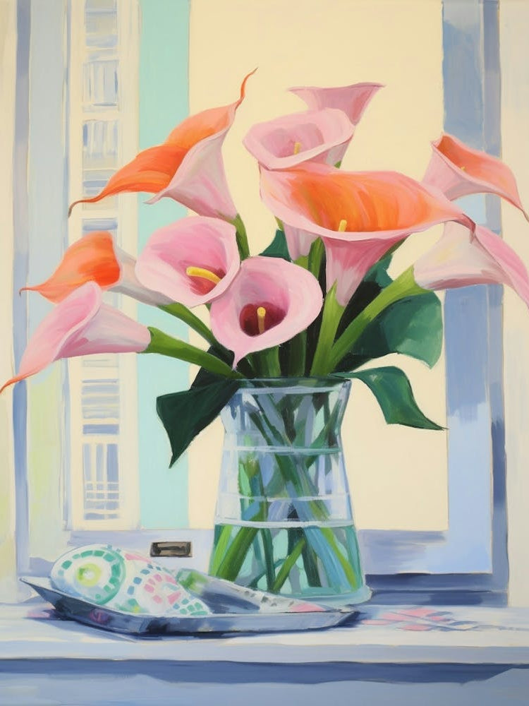 A Vase With Calla Lily, Flower Bouquet 2