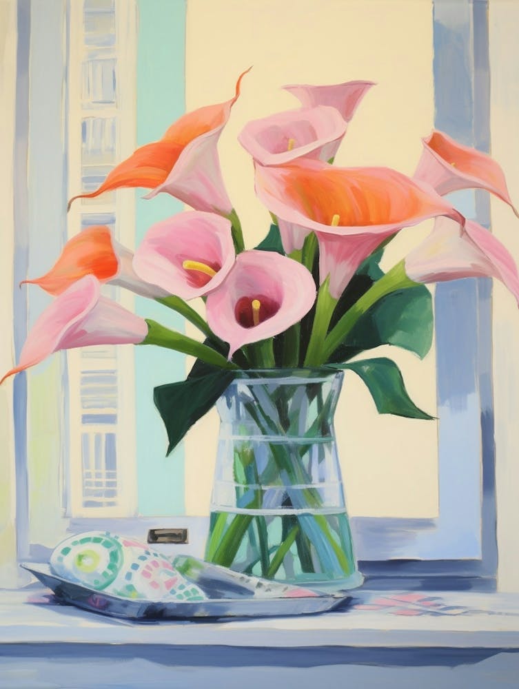 A Vase With Calla Lily, Flower Bouquet 2