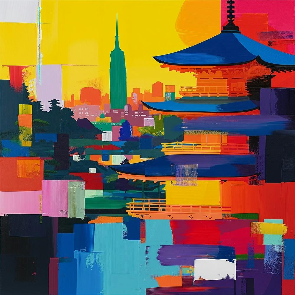 Abstract Travel Collection Kyoto Japan 4