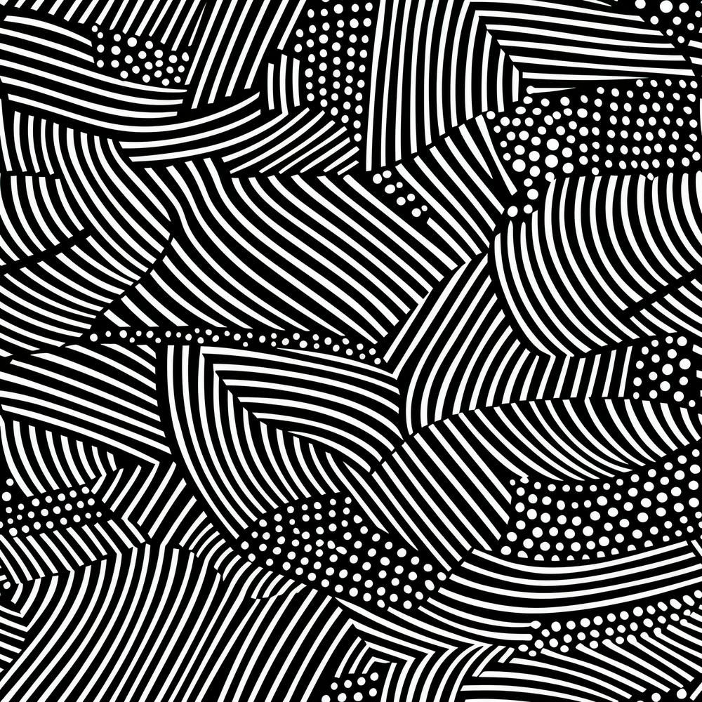 Doodles In Black And White Line Art 1