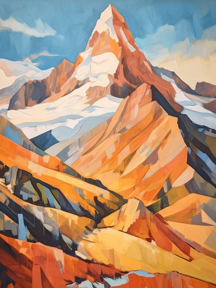 Mount Cook Usa 2 Mountain Painting