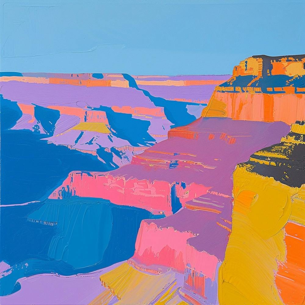 Abstract Travel Collection Grand Canyon National Park Arizona 2