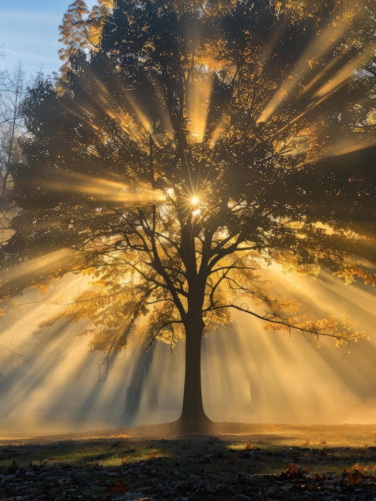 Sunrise Over A Tree 3