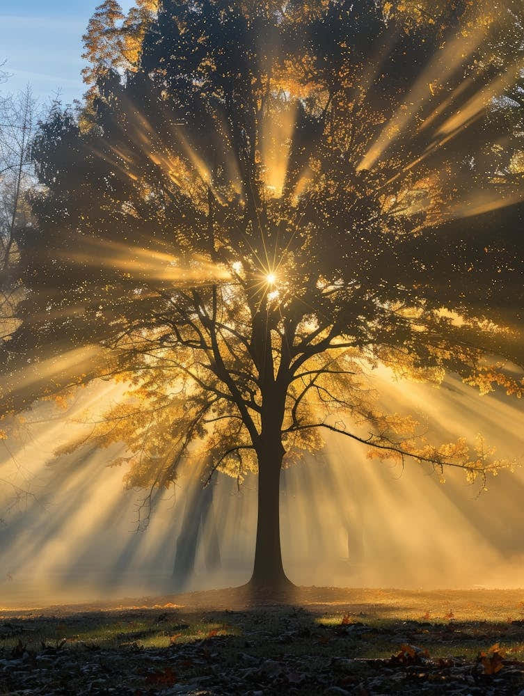 Sunrise Over A Tree 3