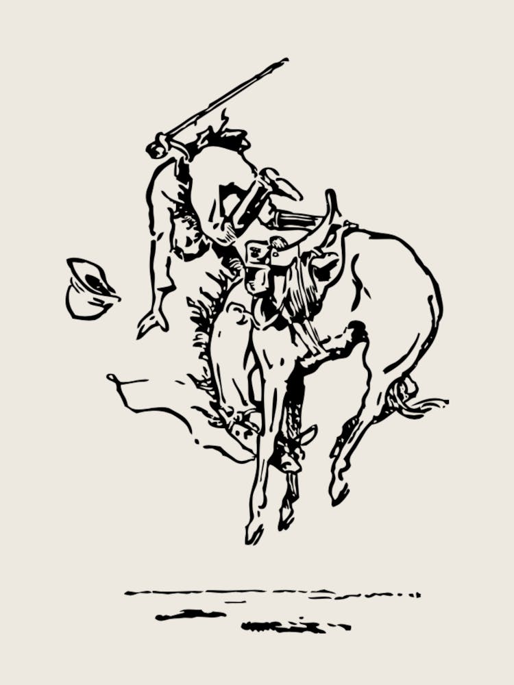 Neutral Bucking Broncos Rodeo