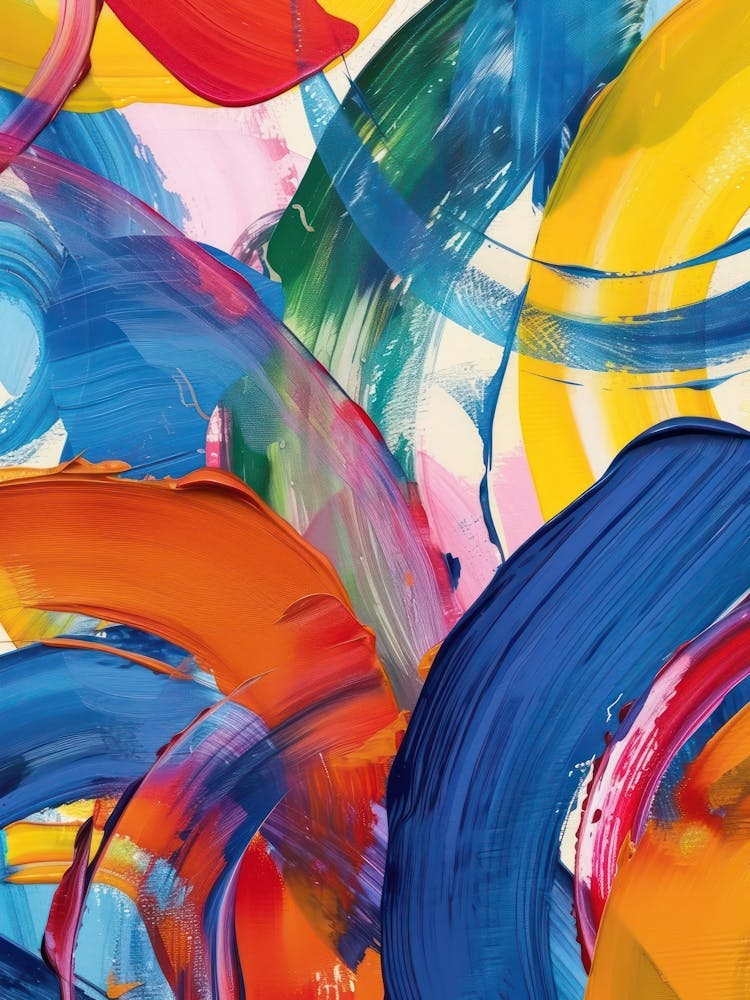 Rainbow Paint Brush Strokes 11