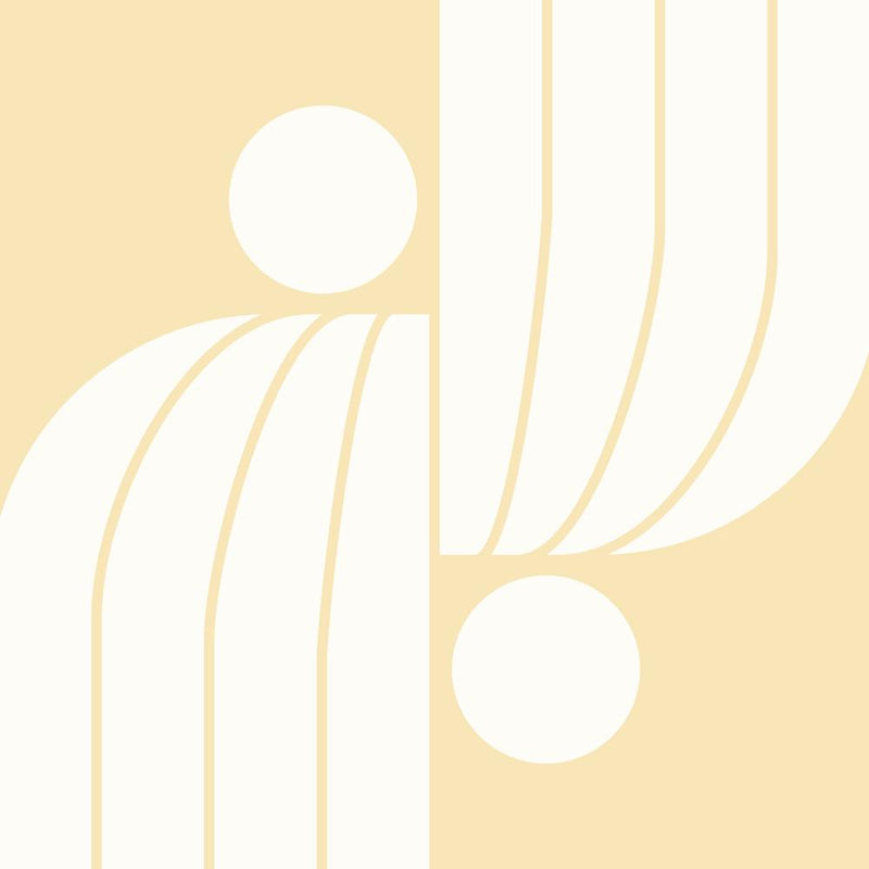 Arch Midcentury Modern Abstract Pattern Vvi In Dairy Cream 02