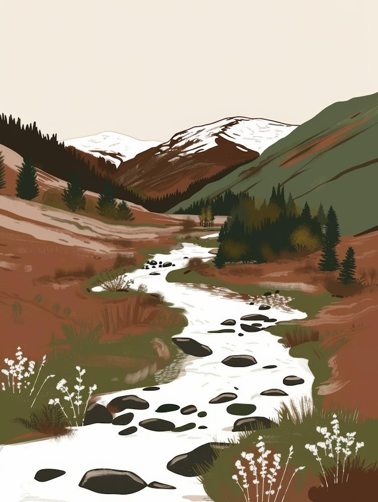 Stream In The Mountains