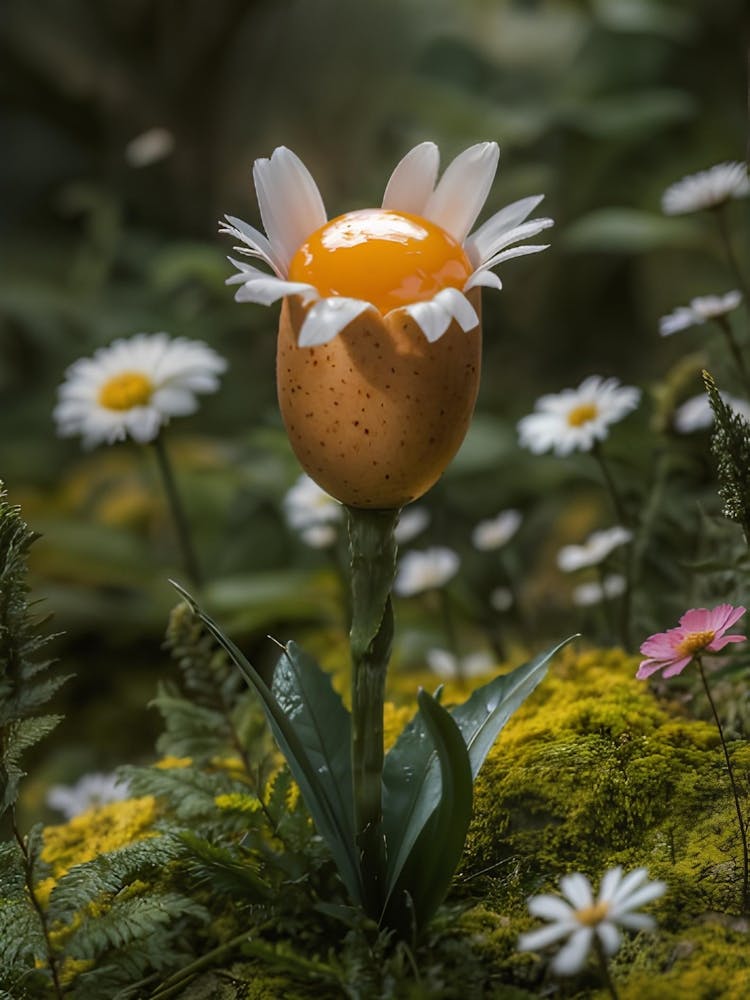 Egg Flower in Nature