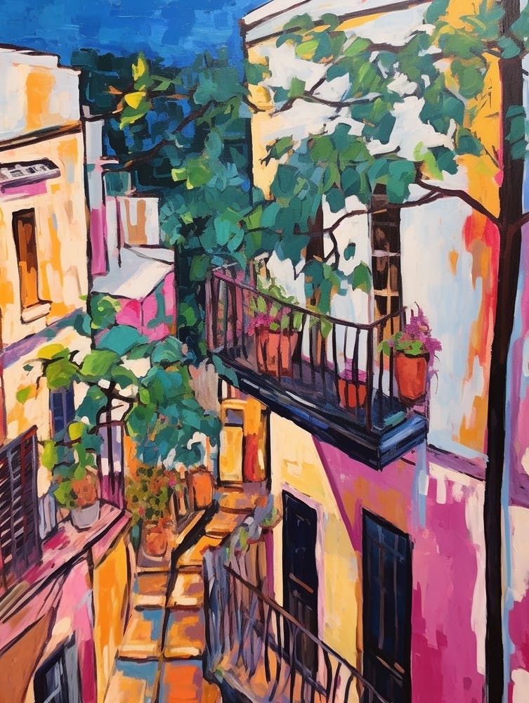 Palermo Italy 3 Fauvist Painting