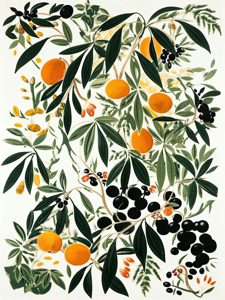 Loquat Fruit Drawing 4