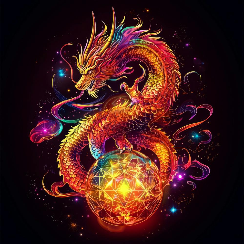 Dragon With A Crystal Ball