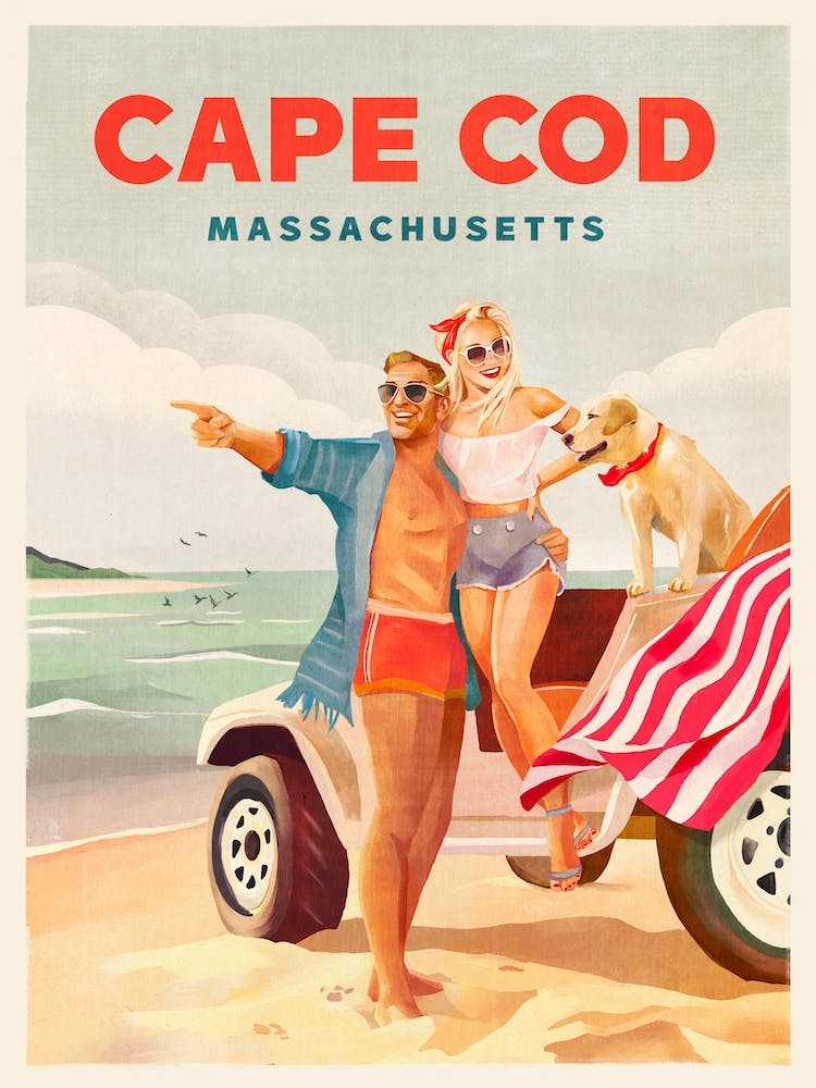Vintage Travel Cape Cod Massachusetts
