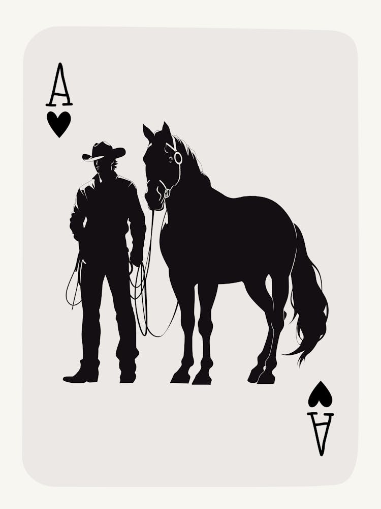 Cowboy Playing Card