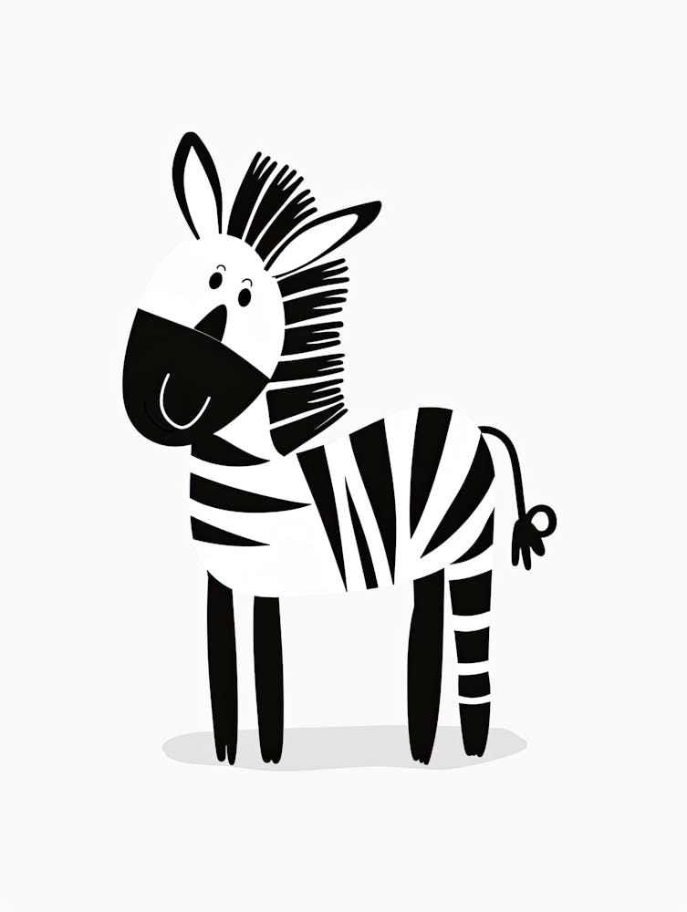 Zebra Cuteness Children Prints & Kids Posters
