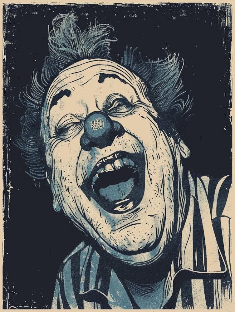 Duotone Illustration Comedy Club Austin Texas 3