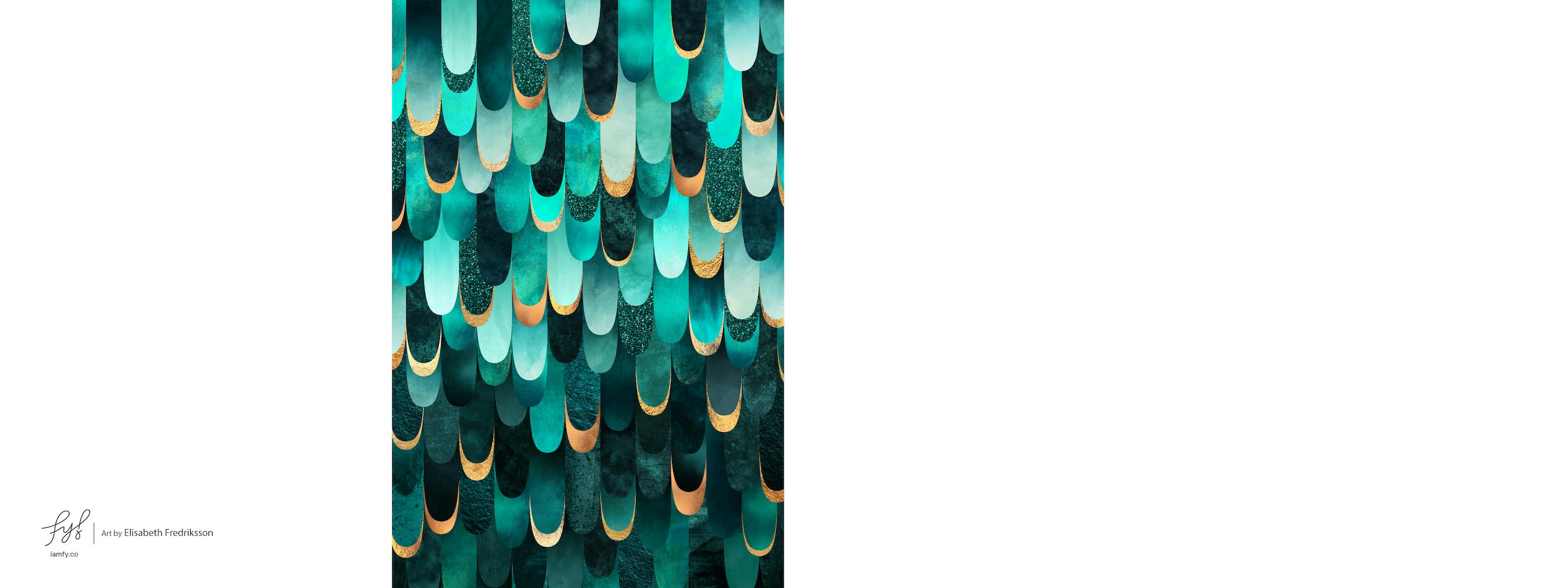 Feathered in Turquoise