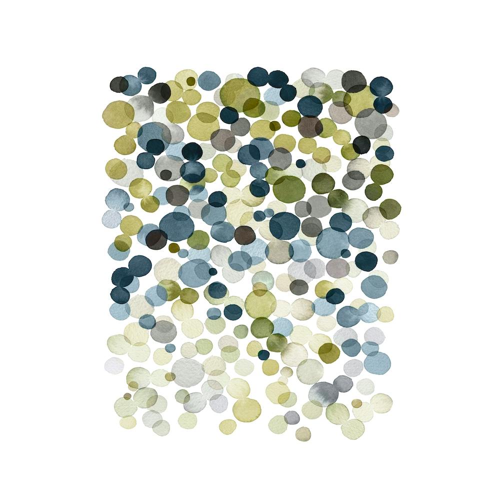 Blue Green Abstract Art 3