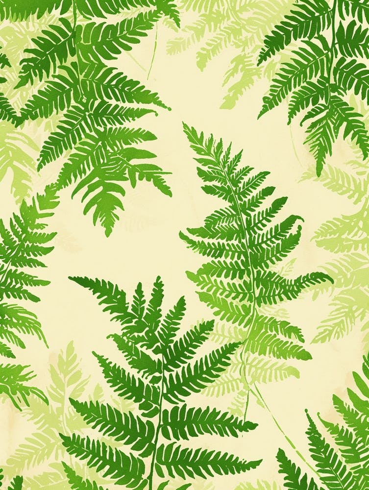 Muster Poster Stechpalmfarn 2