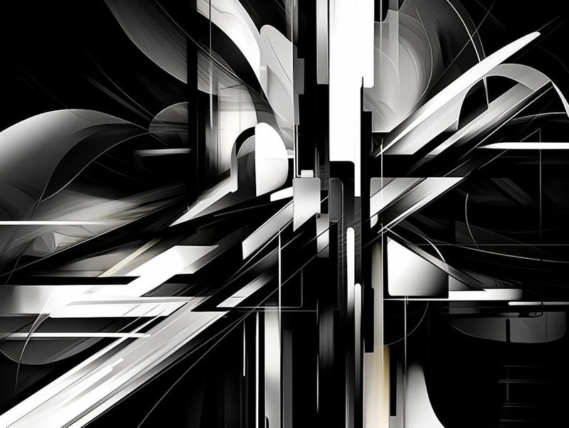Technology Abstract Black And White 6