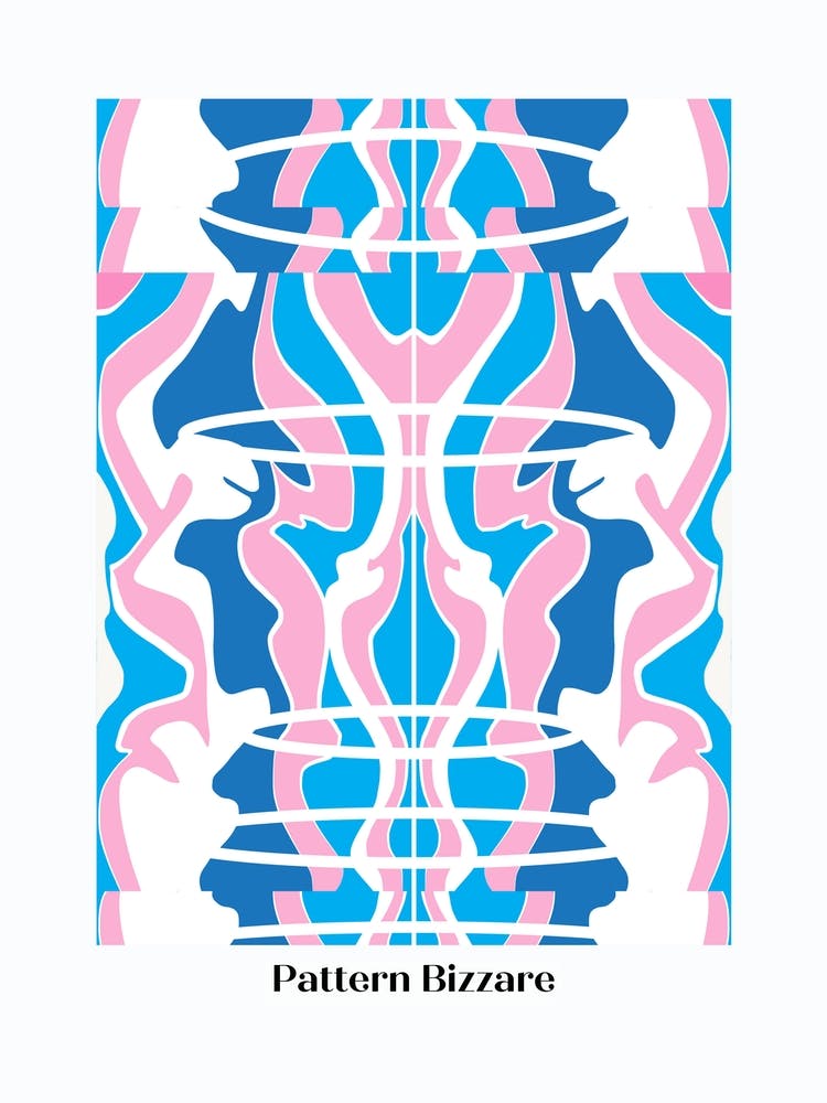 Pattern Bizarre In Blue