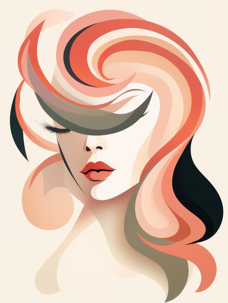 Abstract Woman'S Face