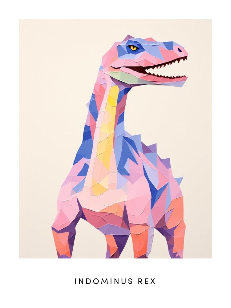 Nursery Dinosaur Art Indominus Rex 1 Poster