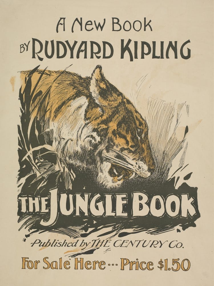 The Jungle Book Cover Poster 1911
