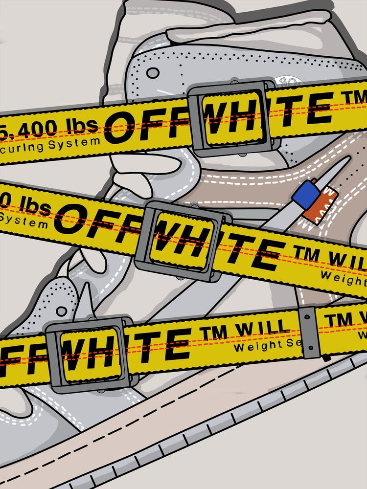 belt and sneakers white