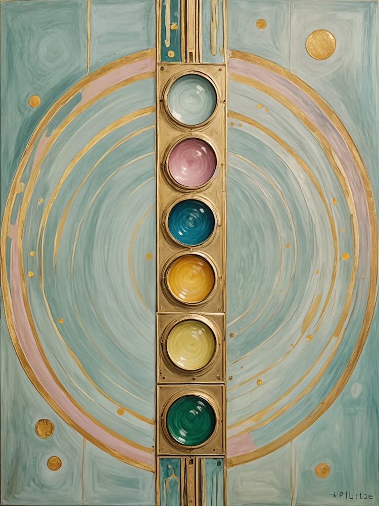 Abstract Pots of Paint