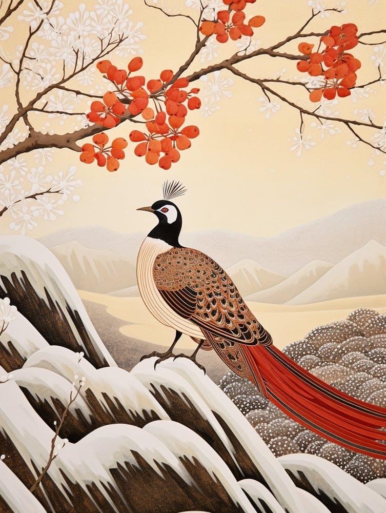 Bird Illustration Pheasant 1