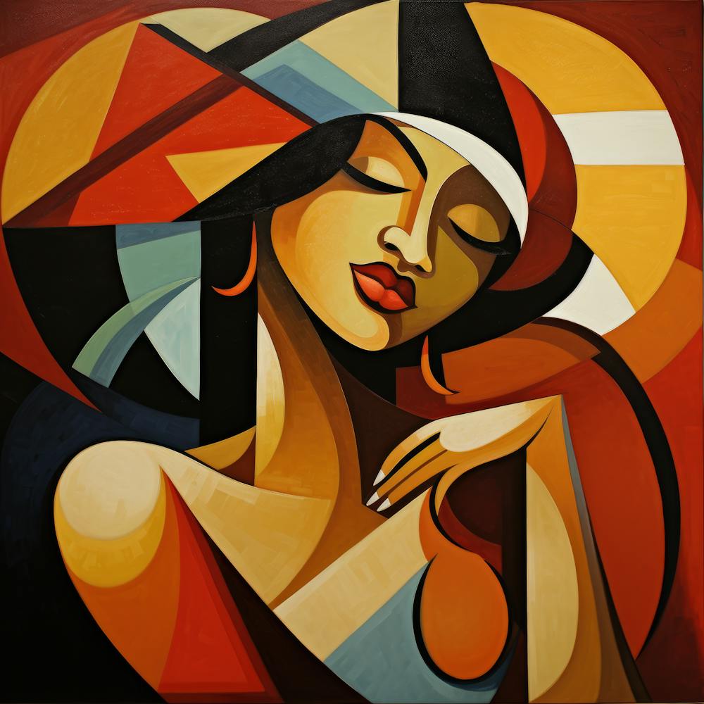 Cubism Cuban Woman 02