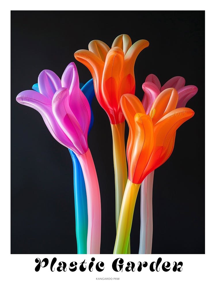 Bright Inflatable Flowers Poster Kangaroo Paw 4