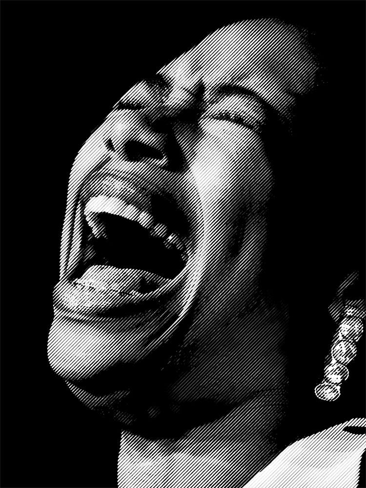 Rachelle Ferrell Line Art Illustration 1