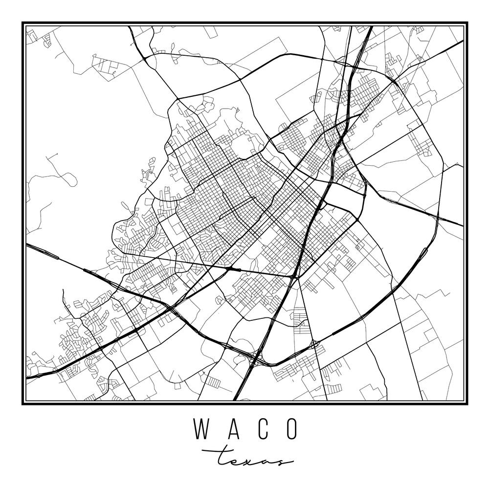 Waco Texas Street Map