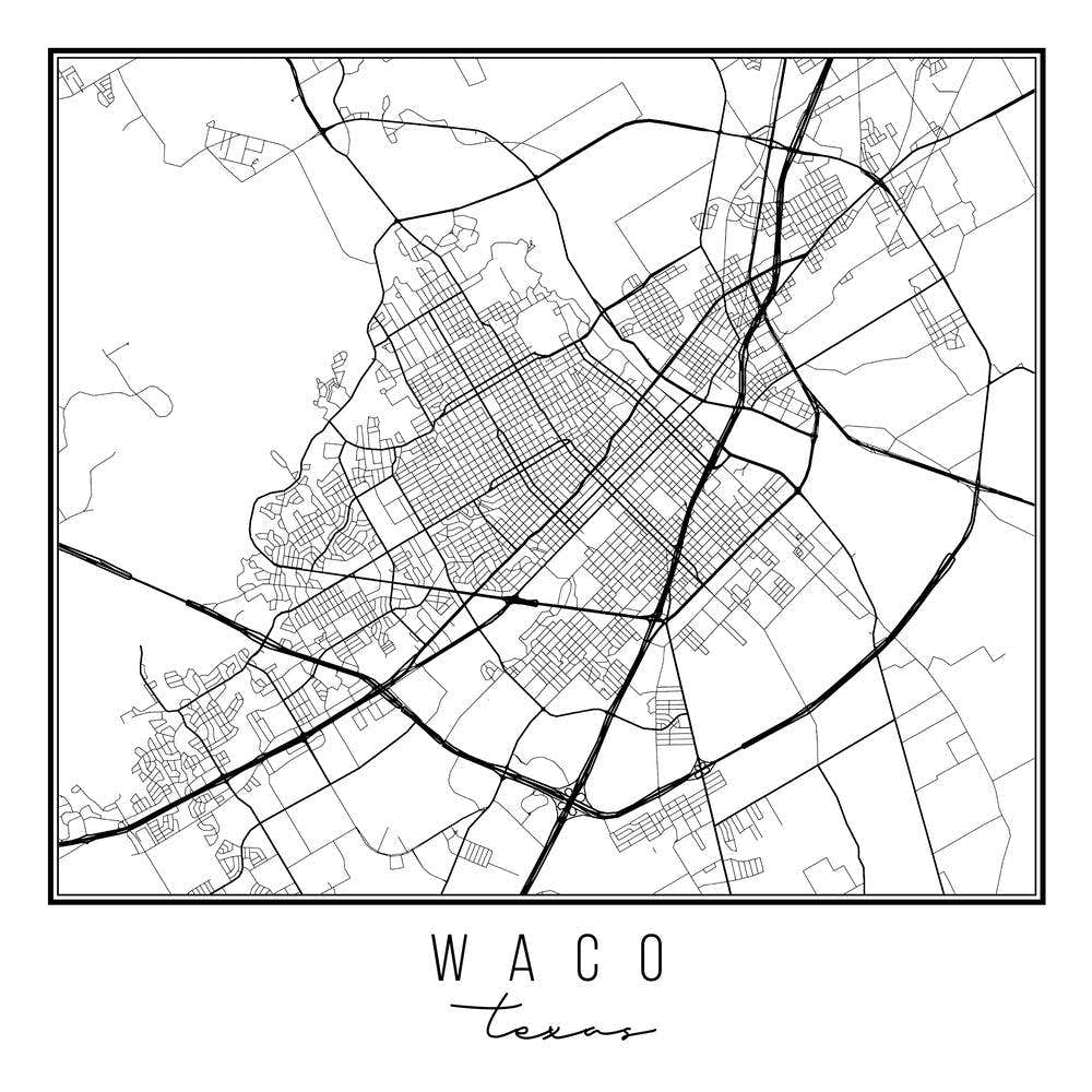 Waco Texas Street Map