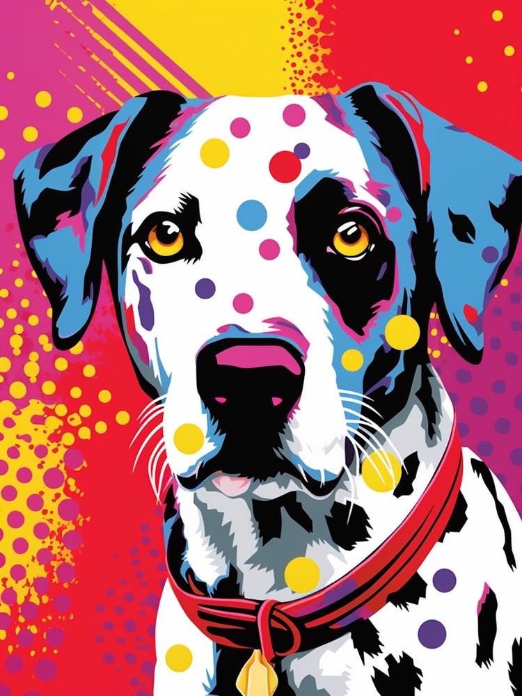 Pop Art Dog Cartoon Style 3