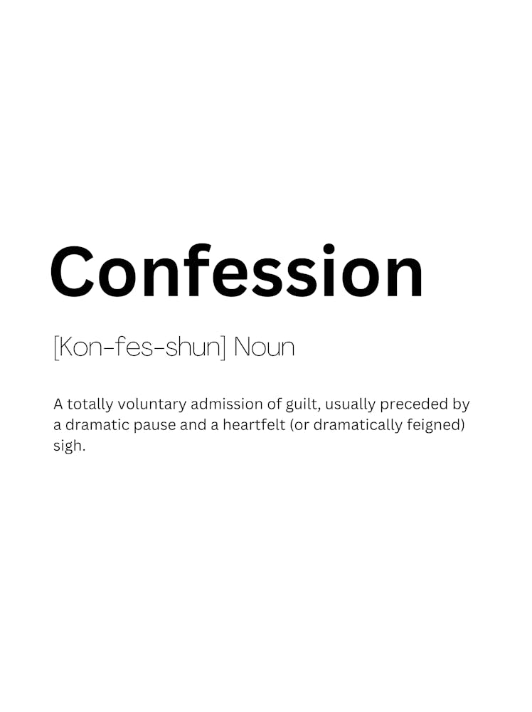 Confession Definition Meaning