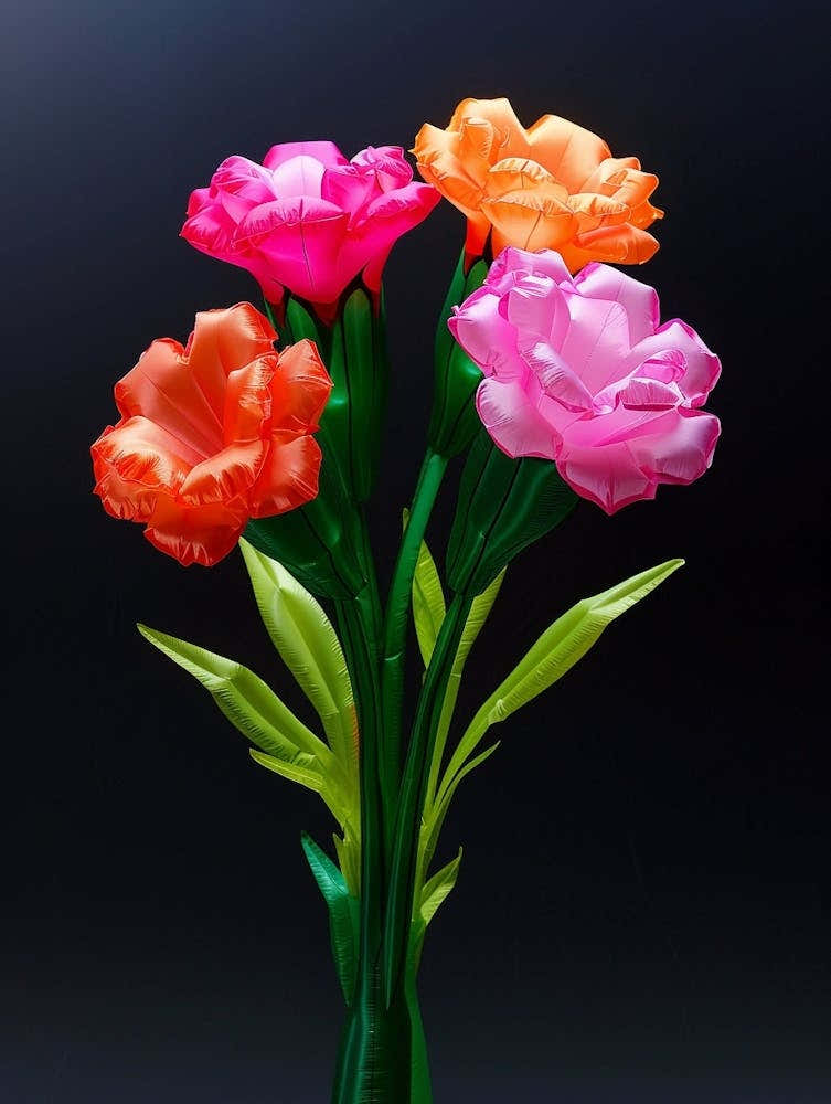 Bright Inflatable Flowers Carnations 2