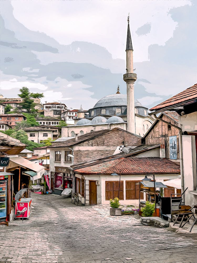 Inside Of İzzet Mehmet Pasha Mosque At Safranbolu, Karabük Province, Black Sea Region, Turkey