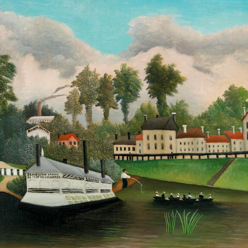 Le Bateau-Lavoir de Pont de Charenton Par Henri Rousseau