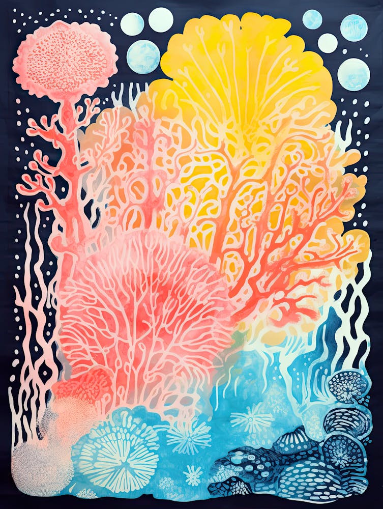 Neon Currents Futuristic Psychedelic Style