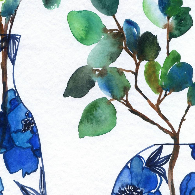 Leaves In Vases