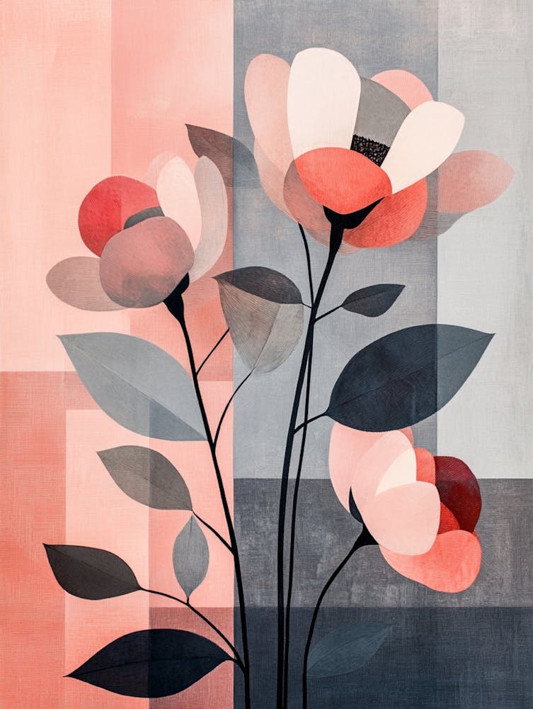 Pink Flowers Canvas Print