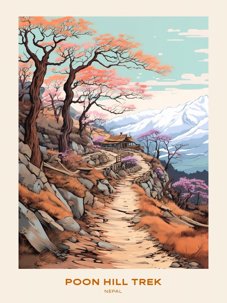 Poon Hill Trek Nepal Hike Poster