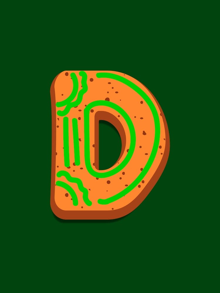 Lebkuchen Weihnachts-Buchstaben Wohnzimmer Feiertags-Dekoration Grün 04