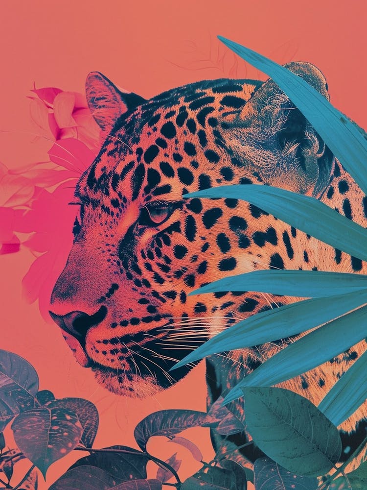 Pink Leopard In The Bush