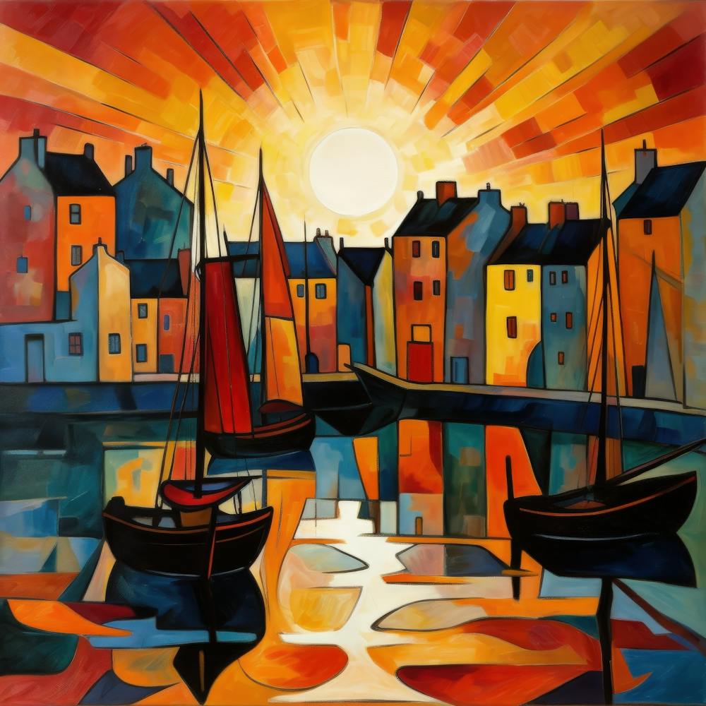 Sunset At Findochty Harbour