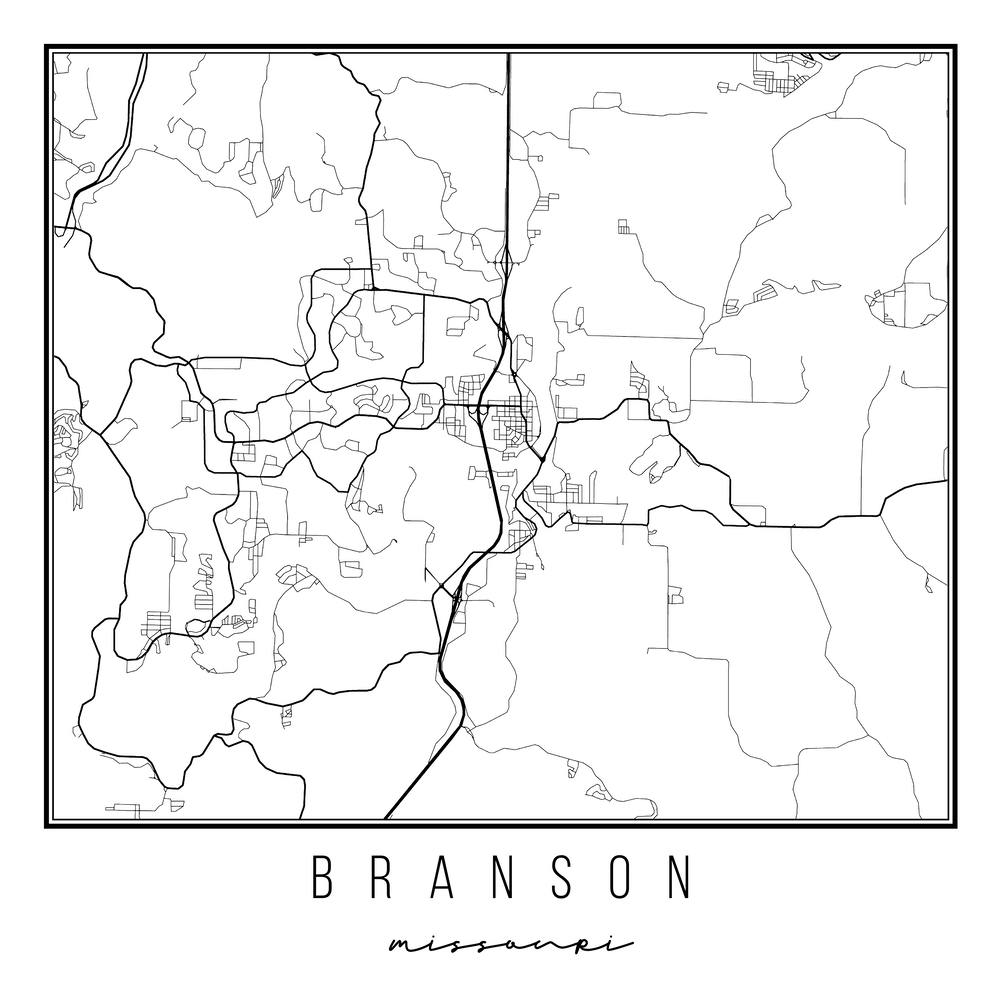 Branson Missouri Street Map