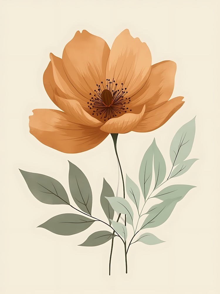 Warm Blush and Sage Wildflowers